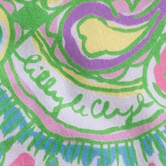 LILLY PULITZER Callahan Shorts 00 Pink Green 5" Chino Preppy Beach Tropical EUC - Picture 8 of 11